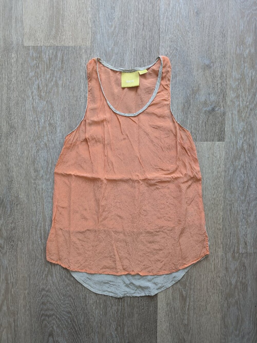 Anthropologie Maeve Color Block Silk Tank, Size 2